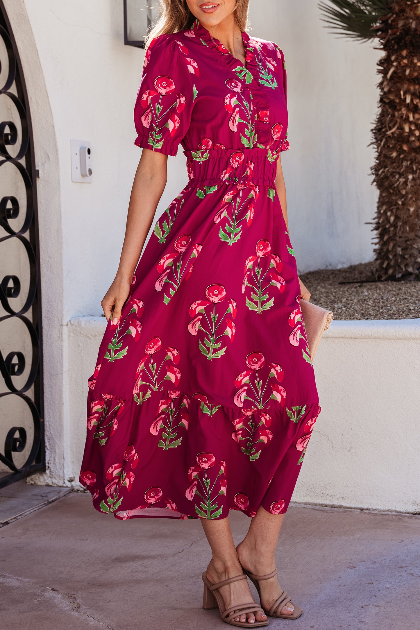 The Rosalie Garden Midi Dress