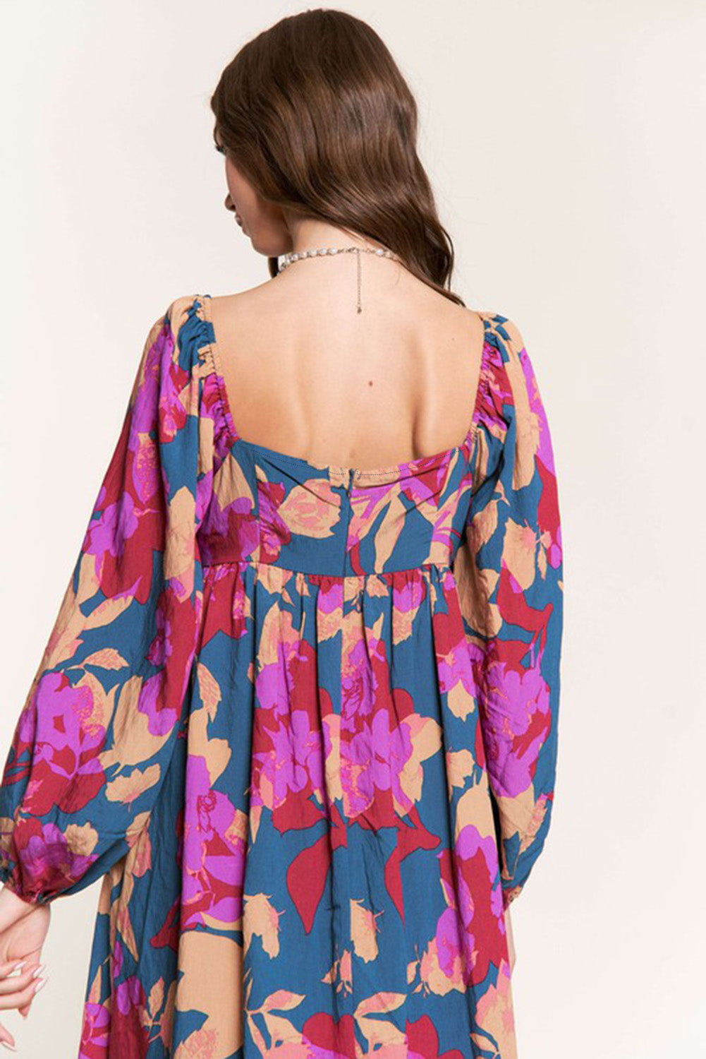 Midnight Bloom Tiered Maxi
