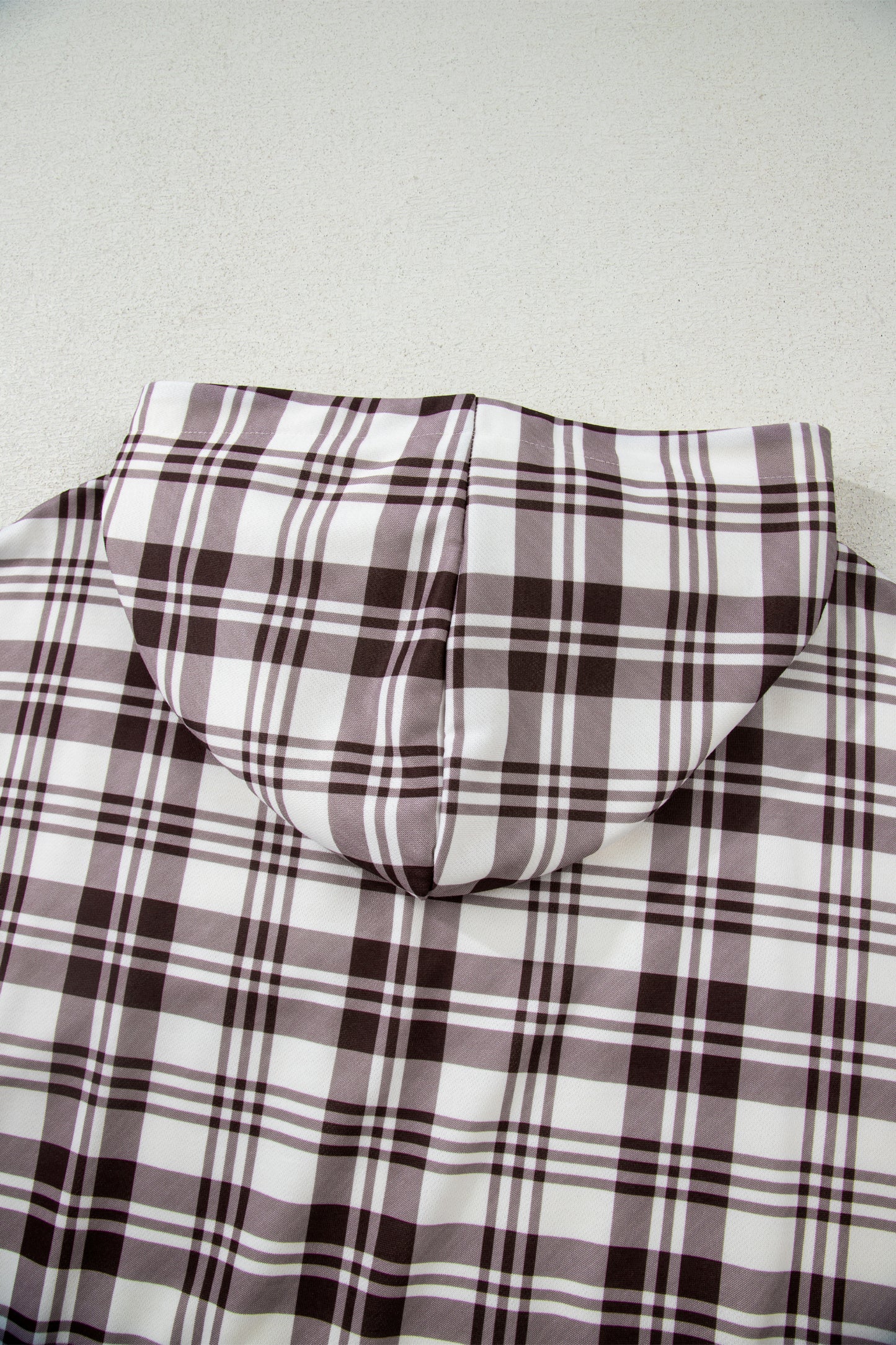 Winter Plaid Hoodie Pullover