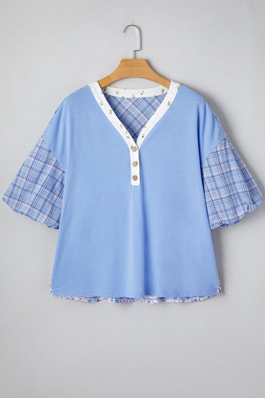 Skyline Patchwork Henley