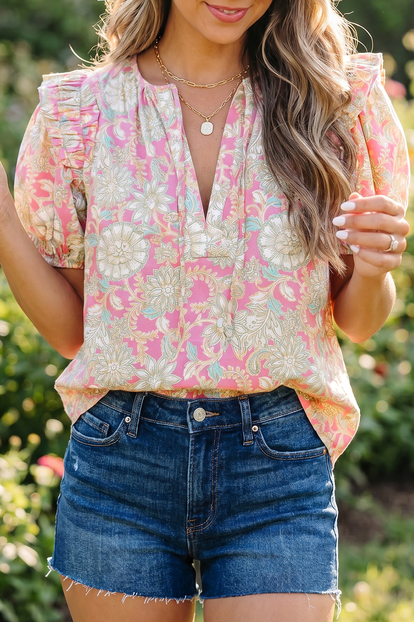 Rosé Garden Blouse