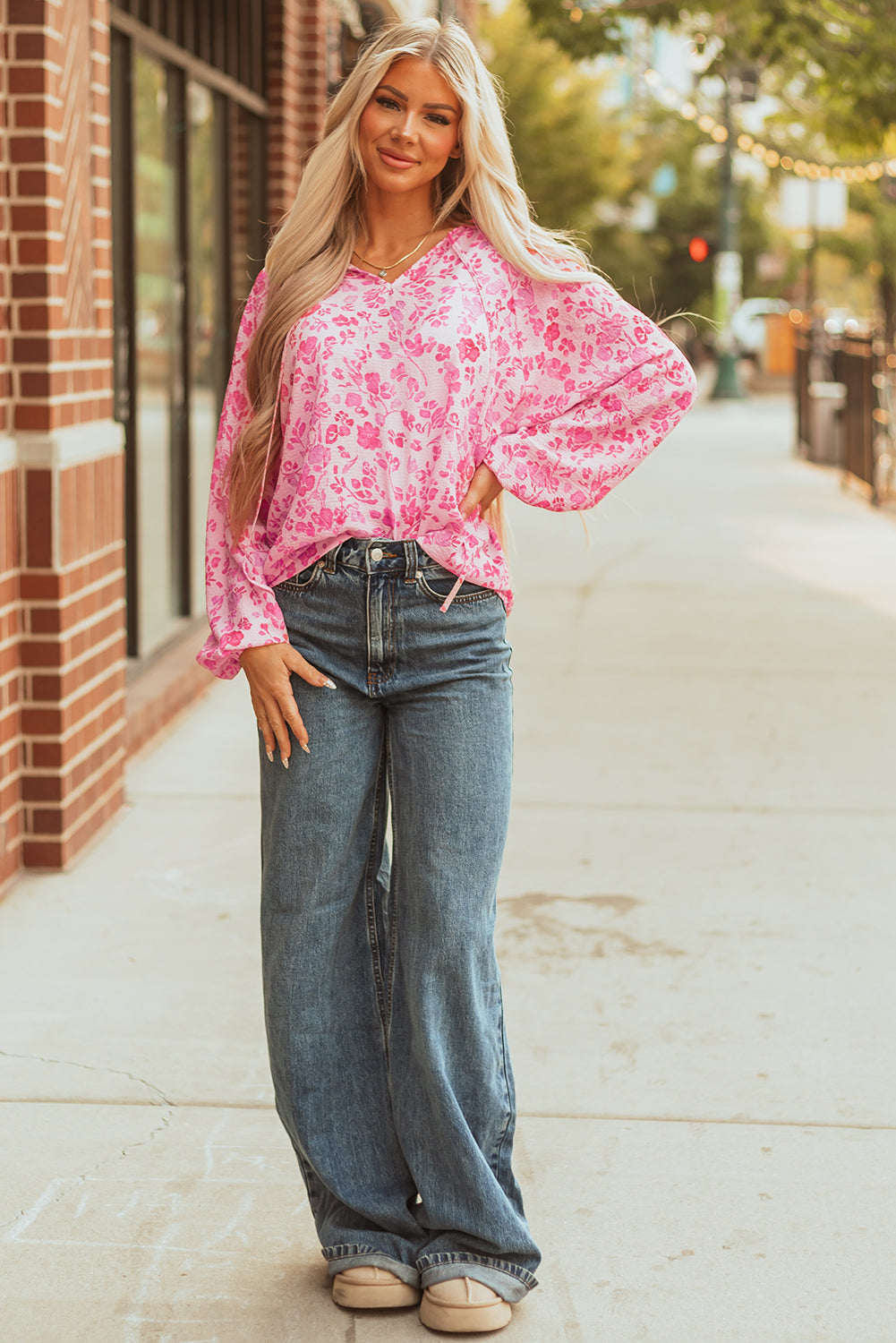 The Pink Posy Blouse