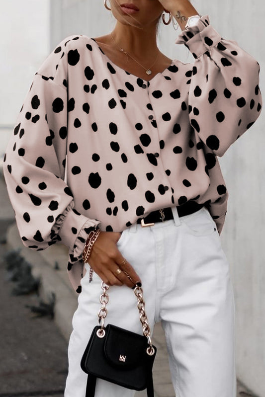 Spot On Satin Blouse