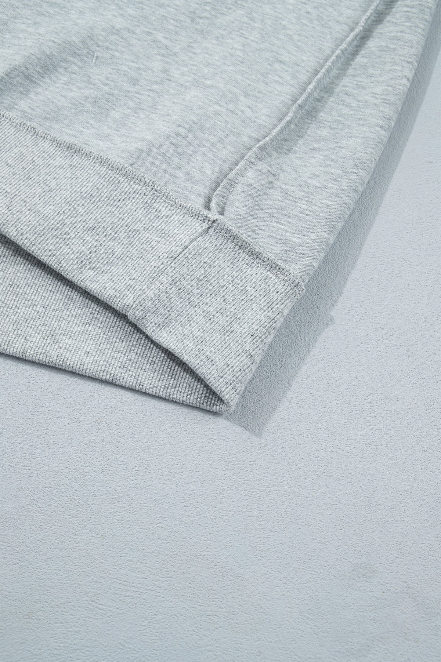 Mock Neck Letter Embroidered Loose Sweatshirt