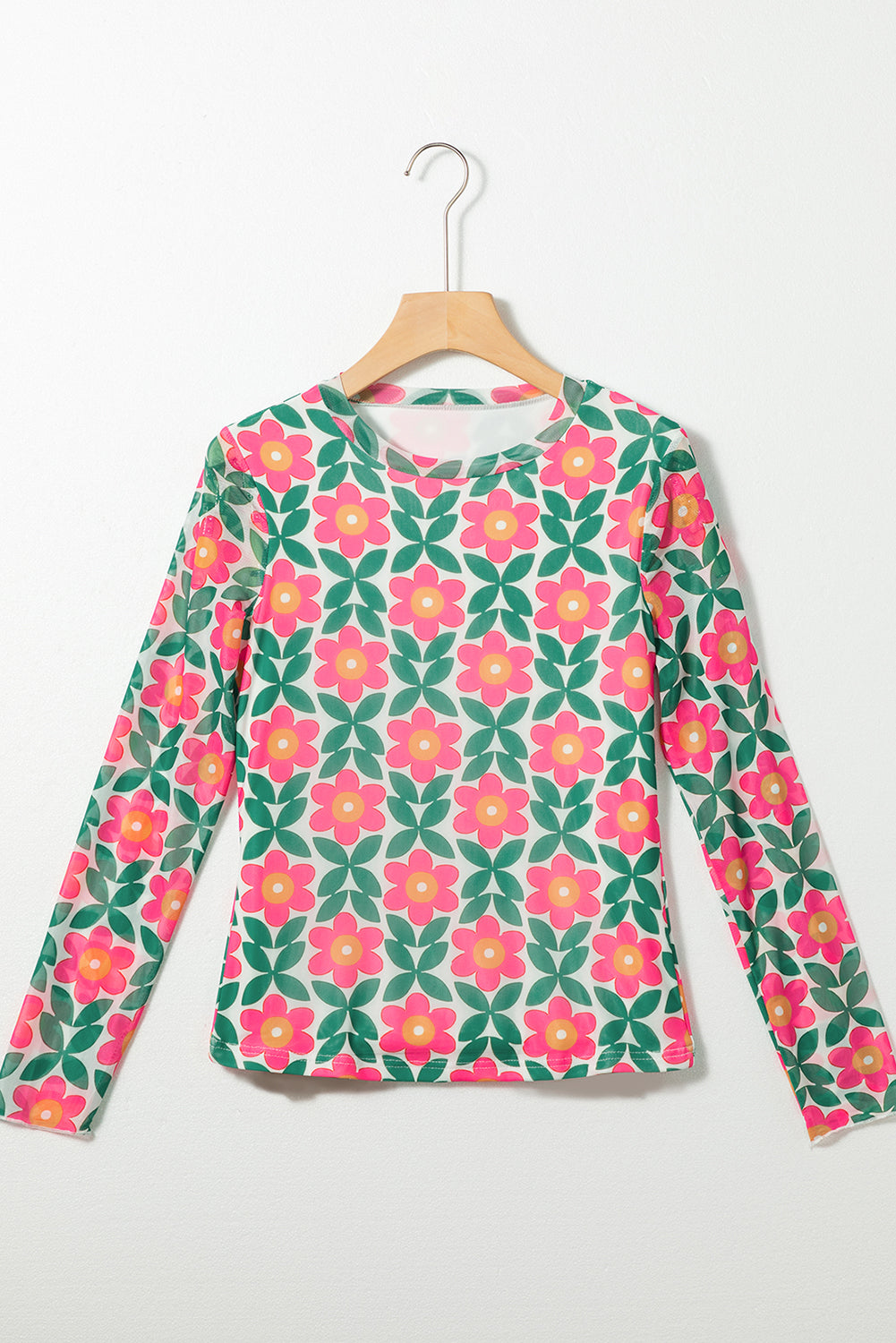 Retro Bloom Long Sleeve Top