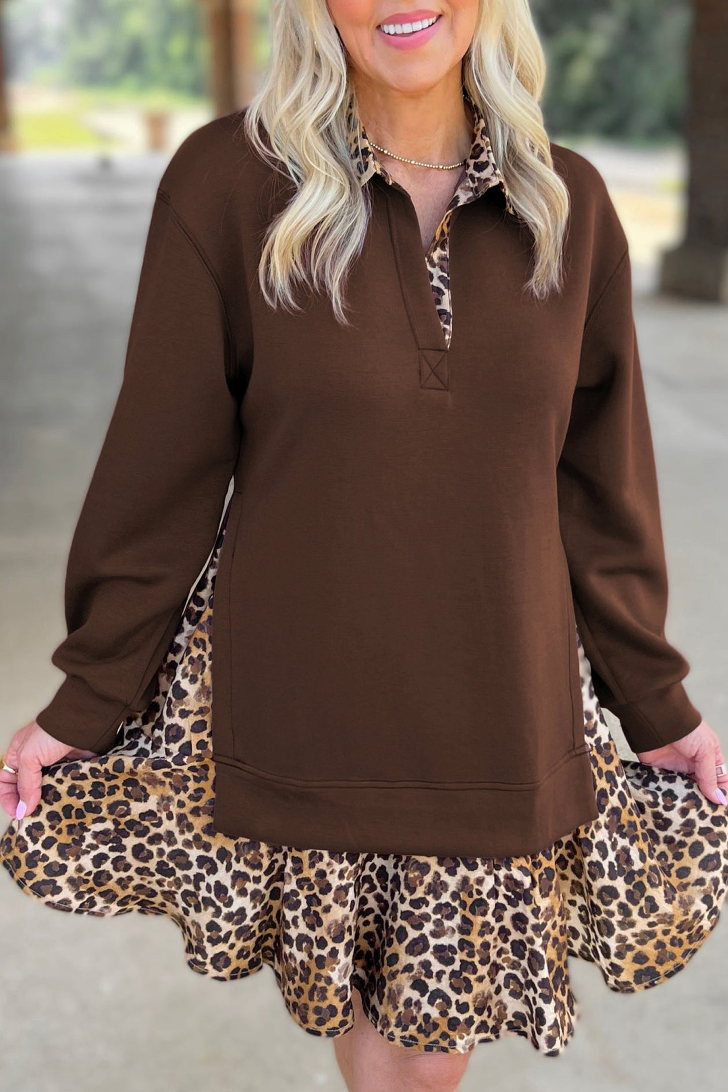 The Mocha Wild Side Dress