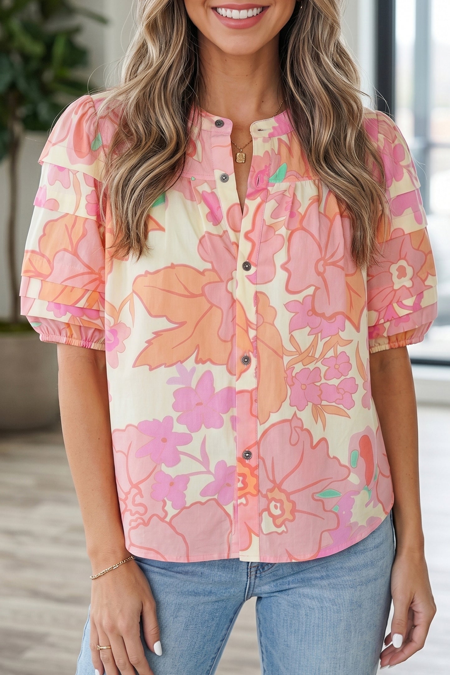 Peaches & Petals Blouse