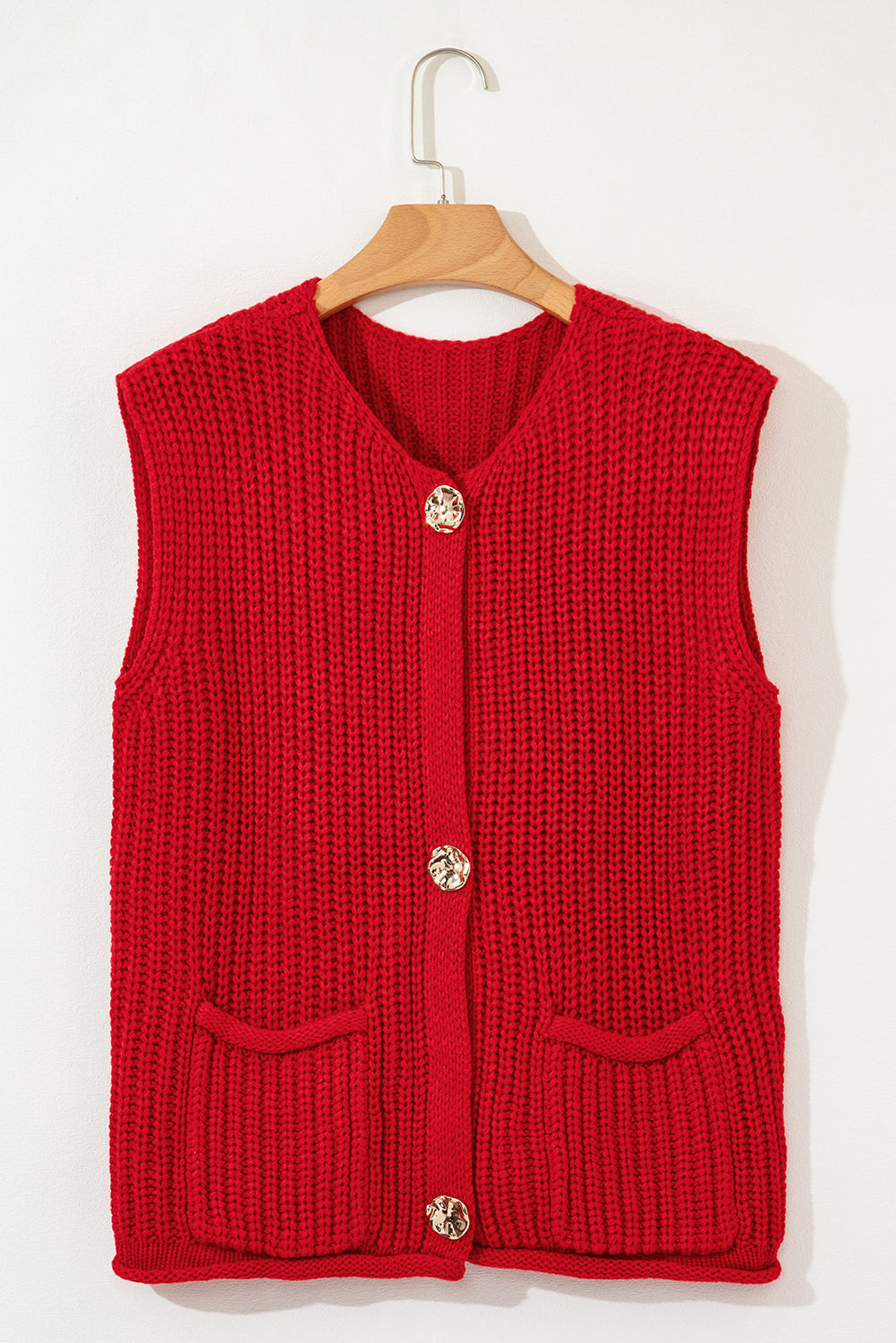 Steal My Heart Button Knit Vest