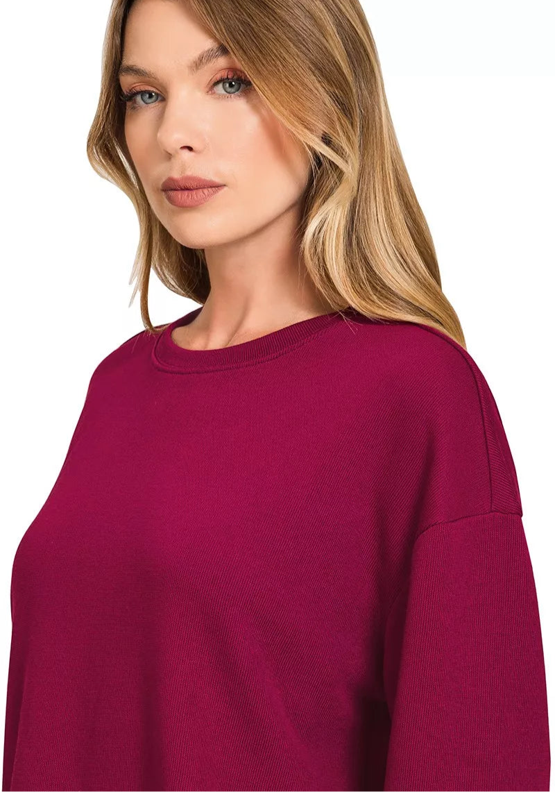 Zenana French Rib Pullover and Pants Set