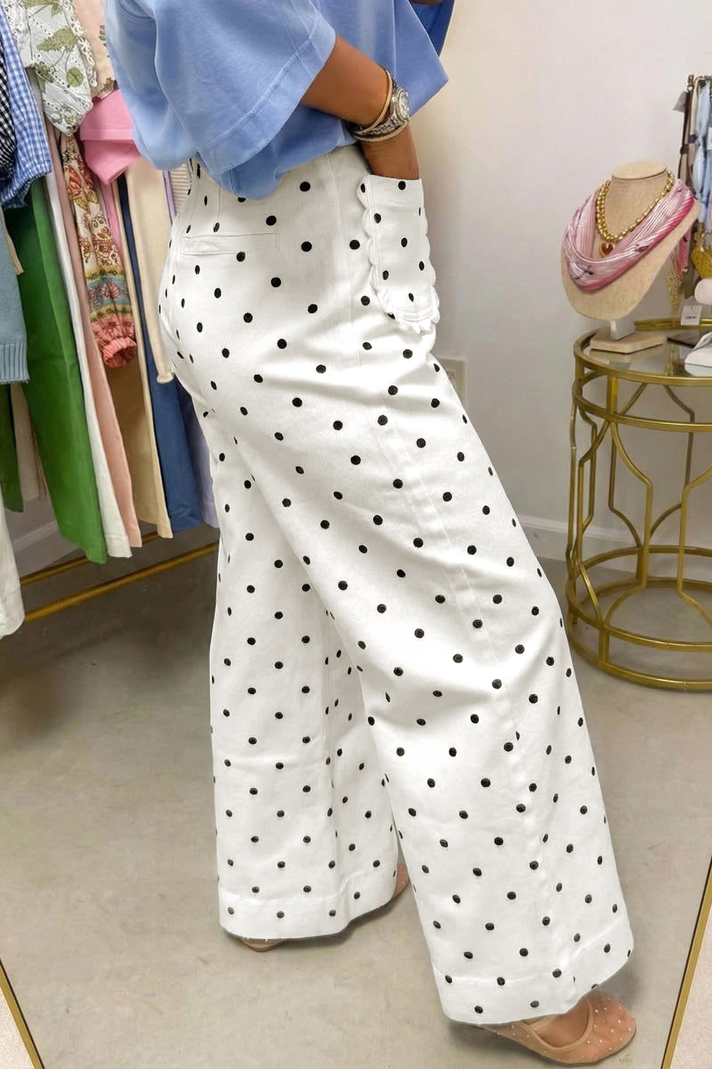 Midnight Dot Darling Pants