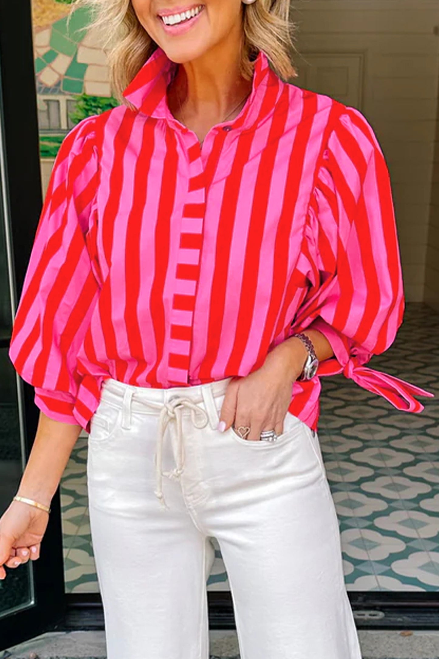 Fifth Avenue Stripe Blouse