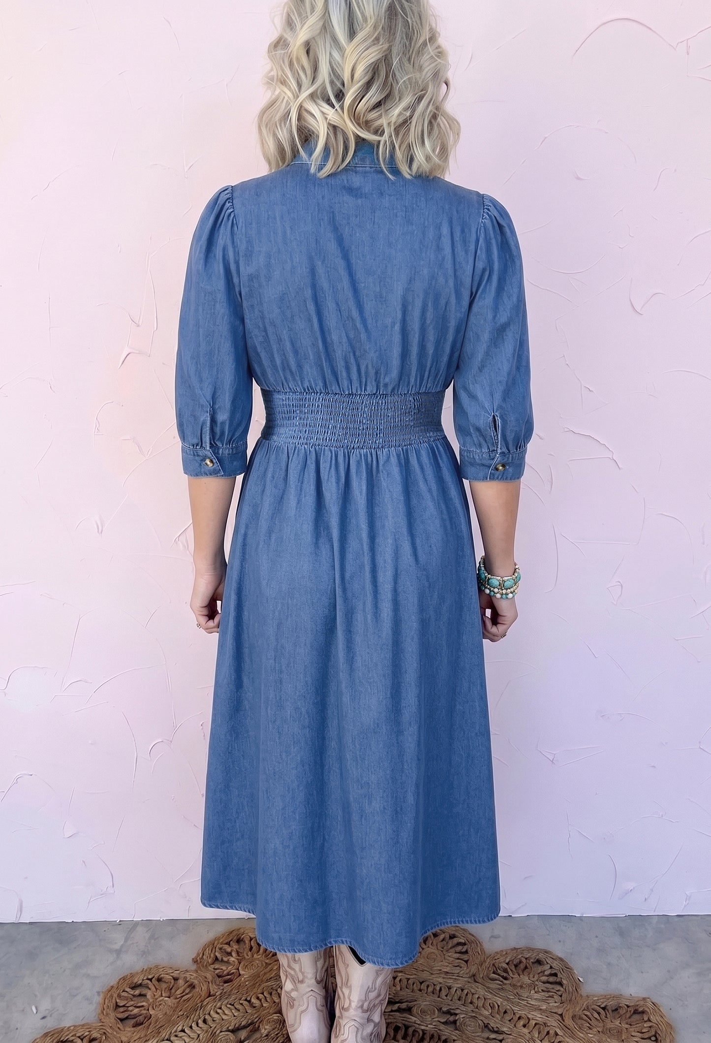 The Sweet Magnolia Denim Dress