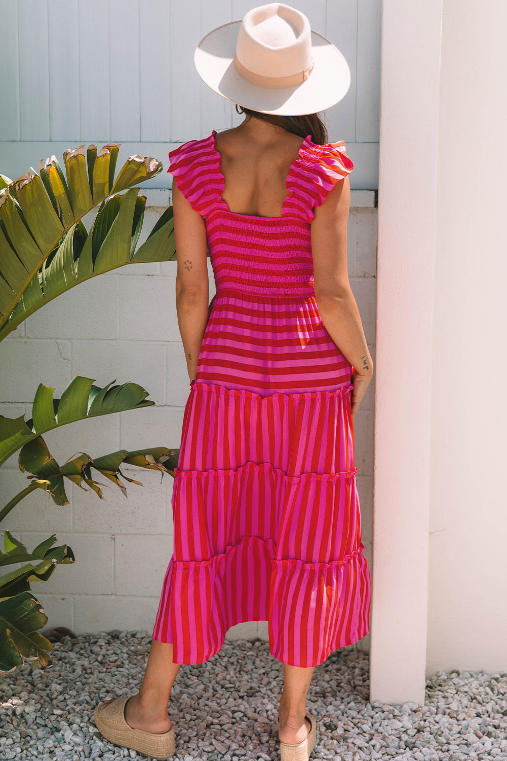 The Pink Lemonade Stripe Midi Dress