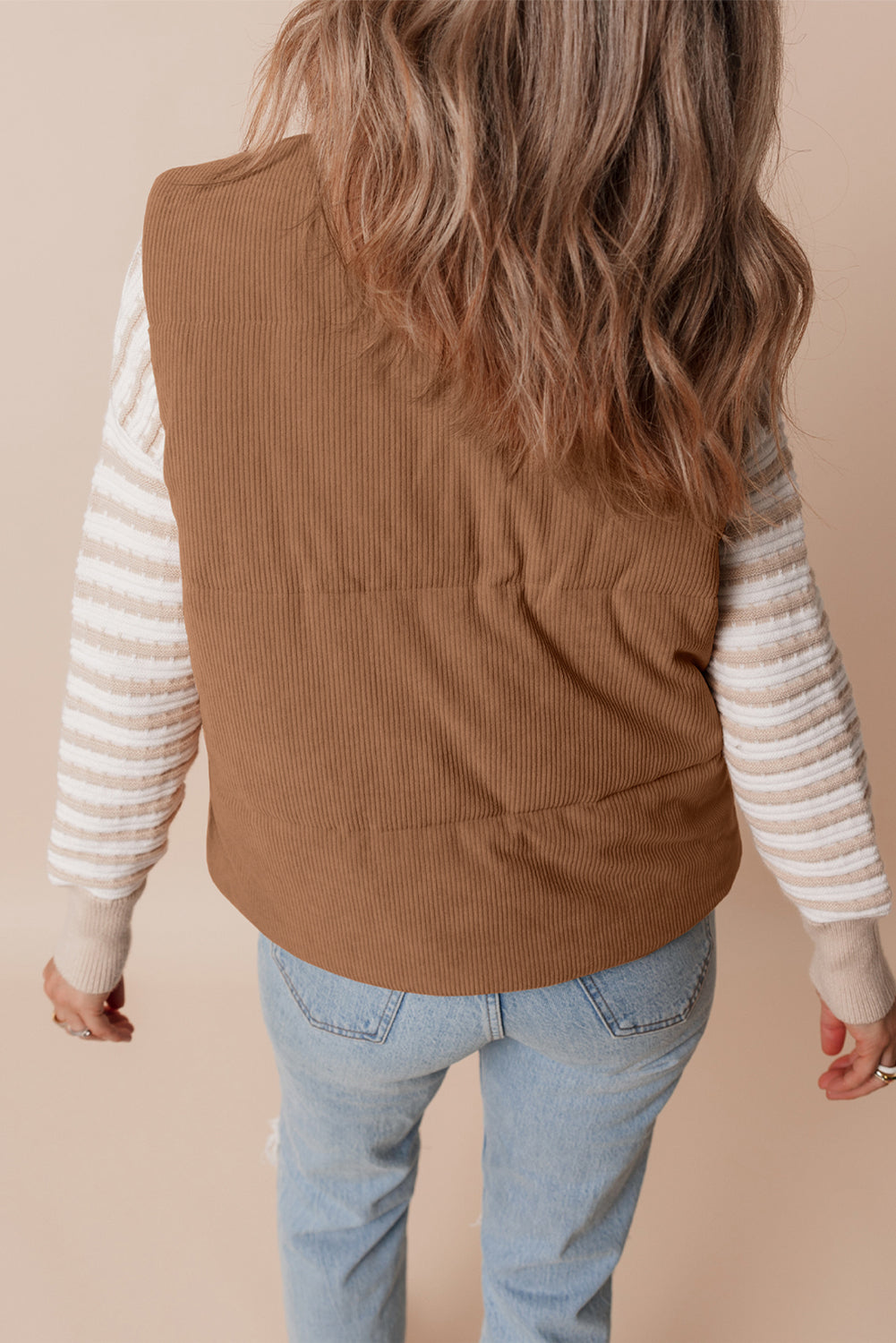 The Aspen Cord Puffer Vest