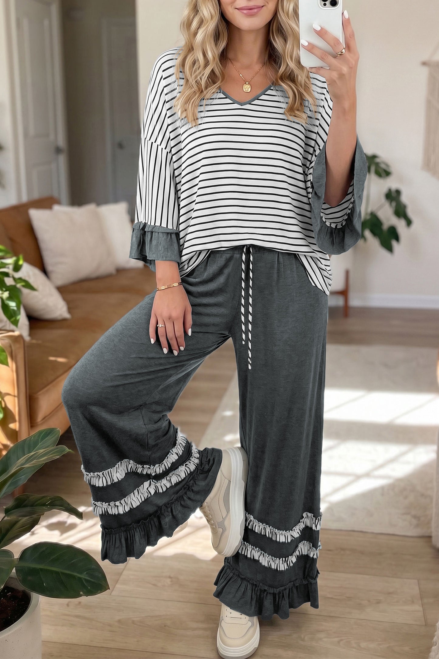 The Café Ruffle Lounge Set