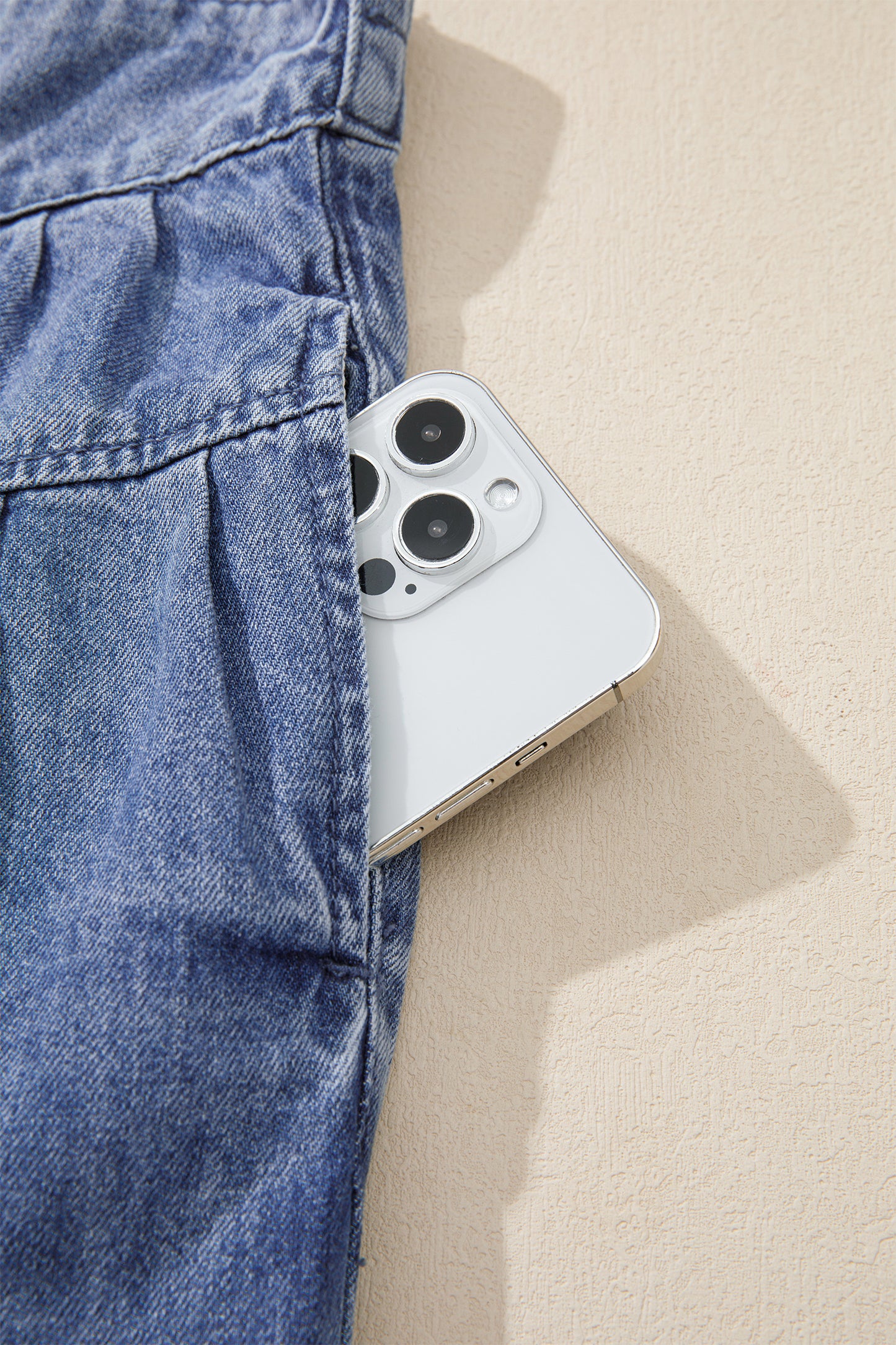 Harbor Breeze Button-Front Denim Pants
