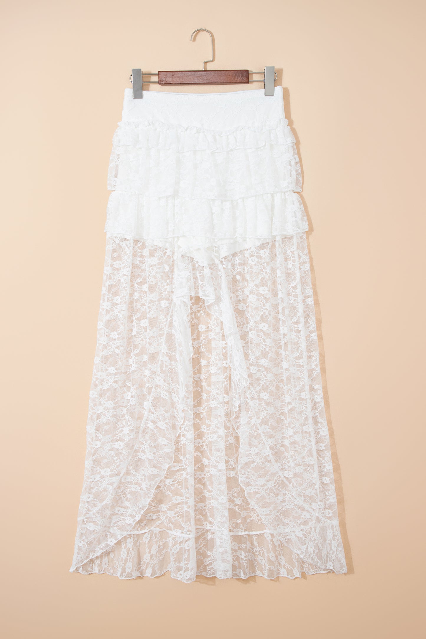 Moonlight Muse Lace Hi-Low Skirt