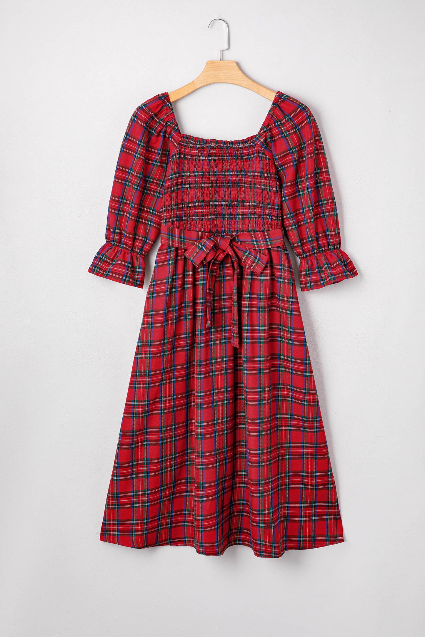Sugarplum Tartan Smocked Dress