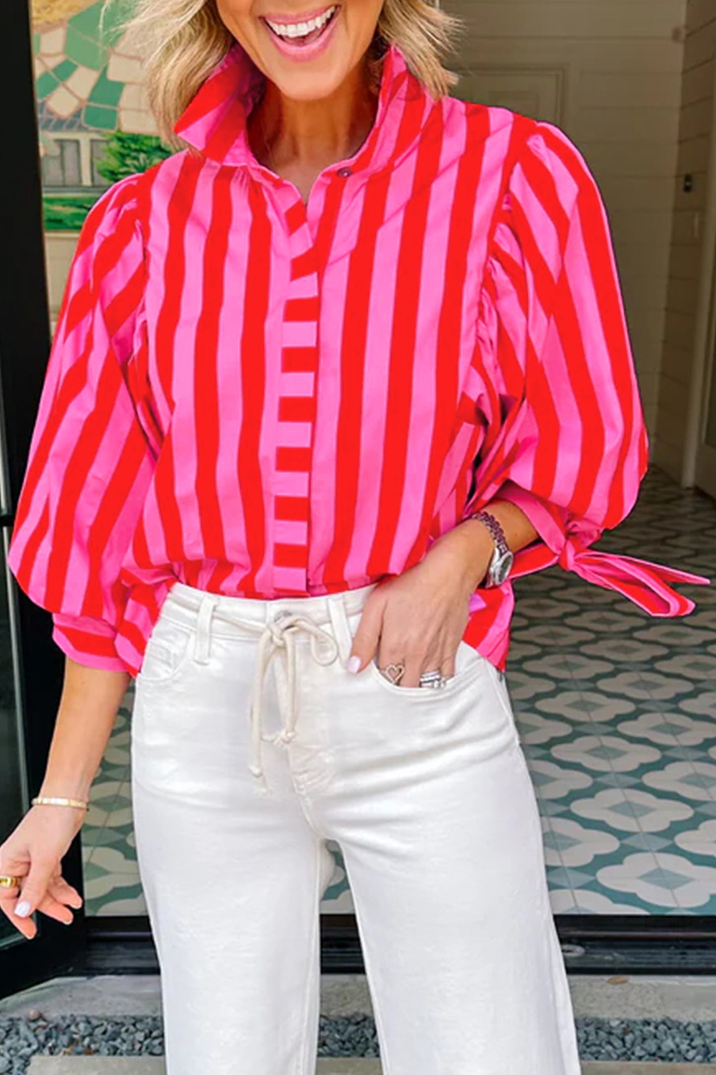 Fifth Avenue Stripe Blouse