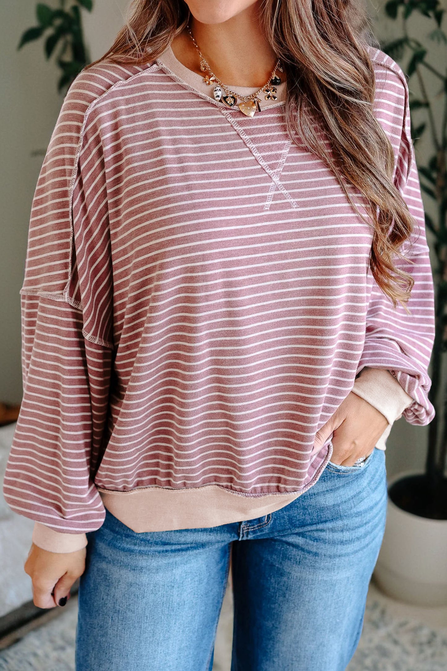 Softline Rose Striped Pullover