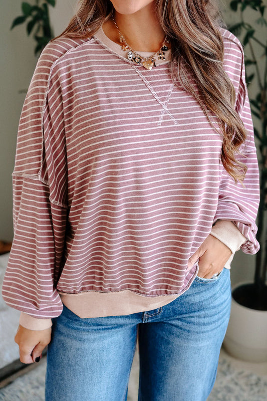 Softline Rose Striped Pullover