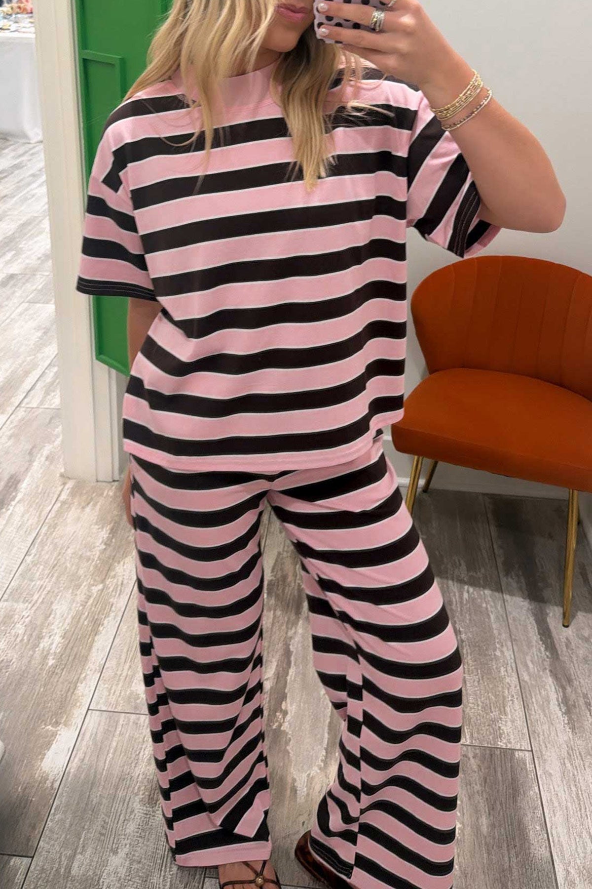 The Pink After Five Stripe Set