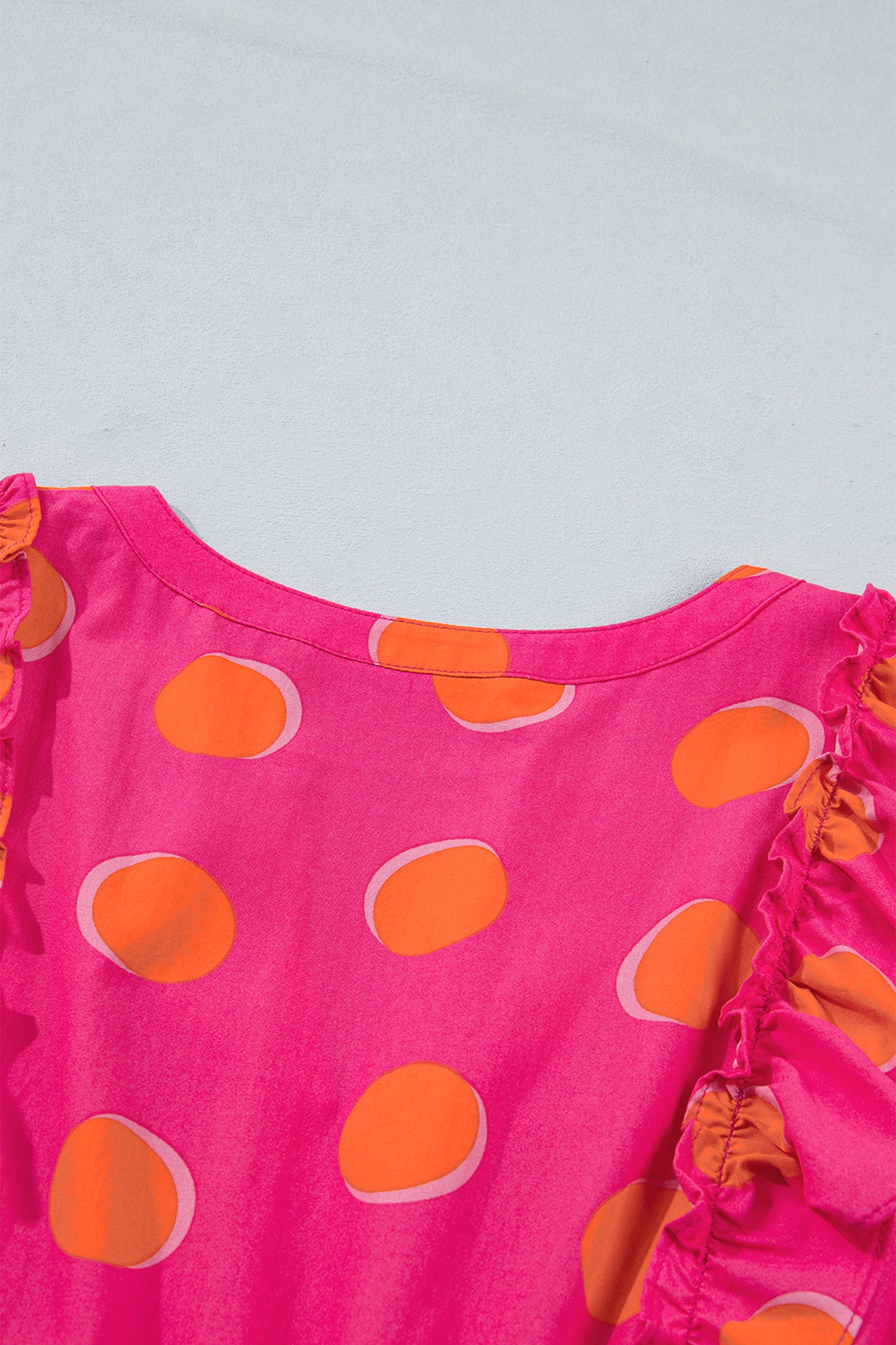 Pink Sunset Polka Dot Dress