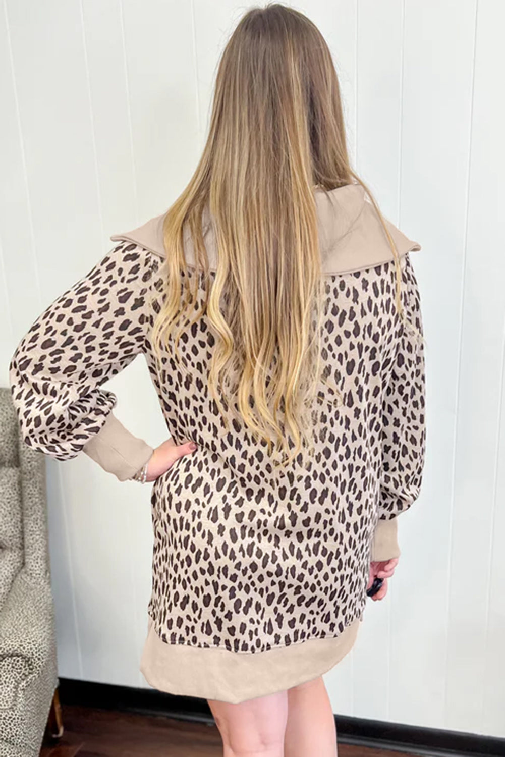 City Safari Quarter-Zip Dress