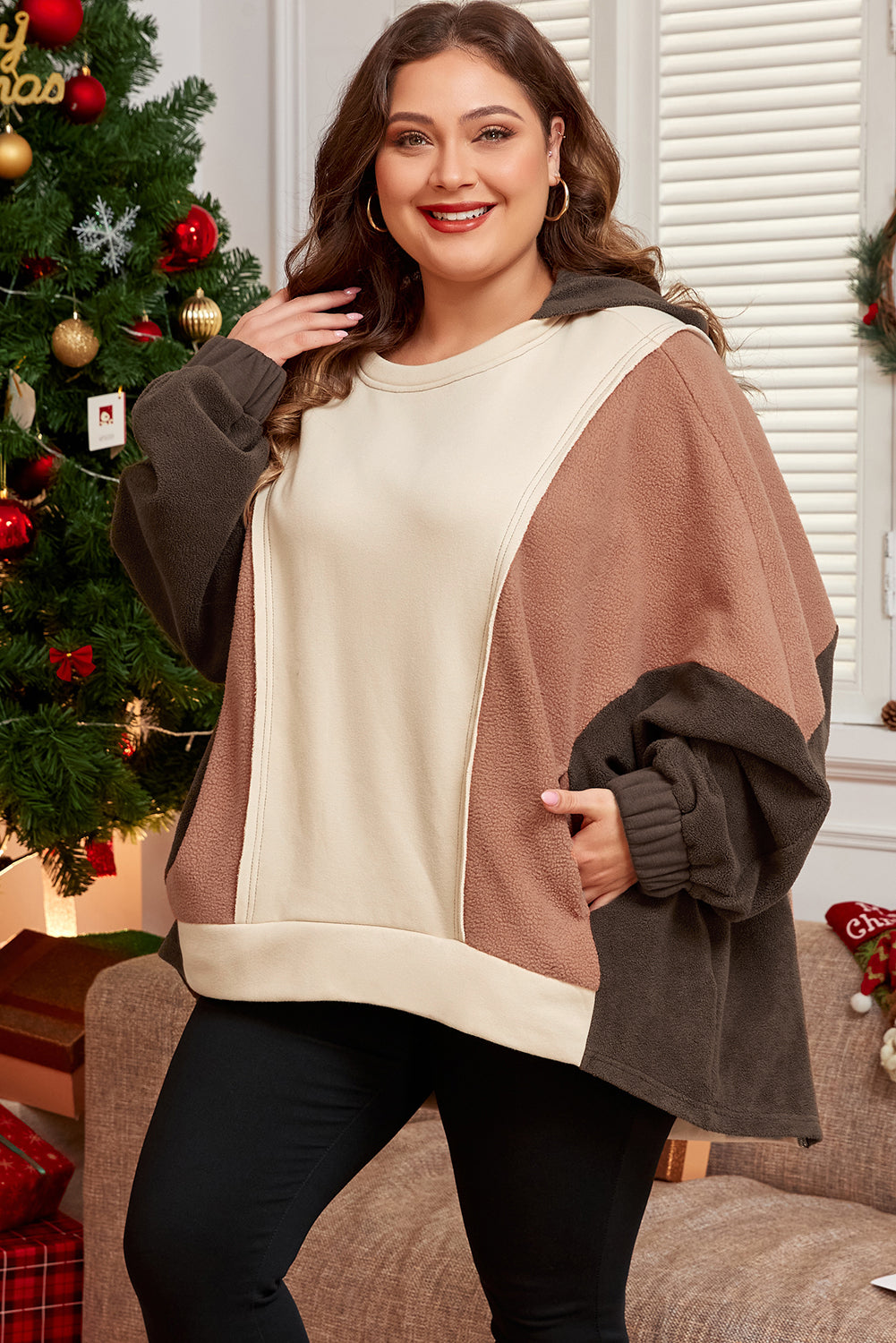 The Cozy Cabin Colorblock Pullover