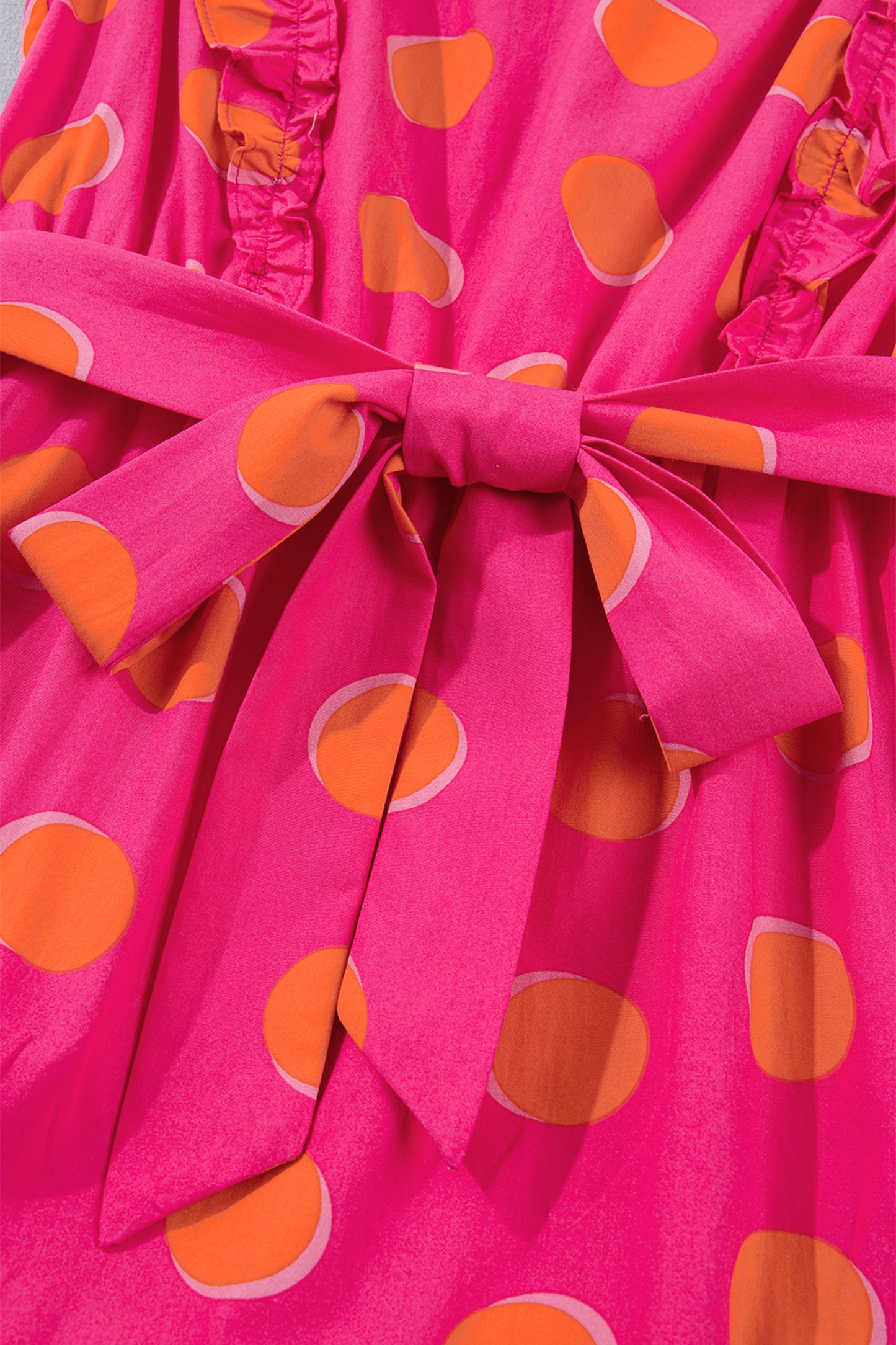 Pink Sunset Polka Dot Dress