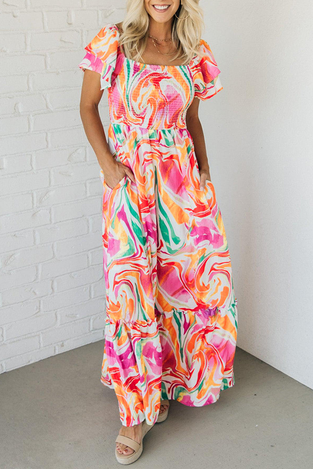 The Capri Sunset Maxi