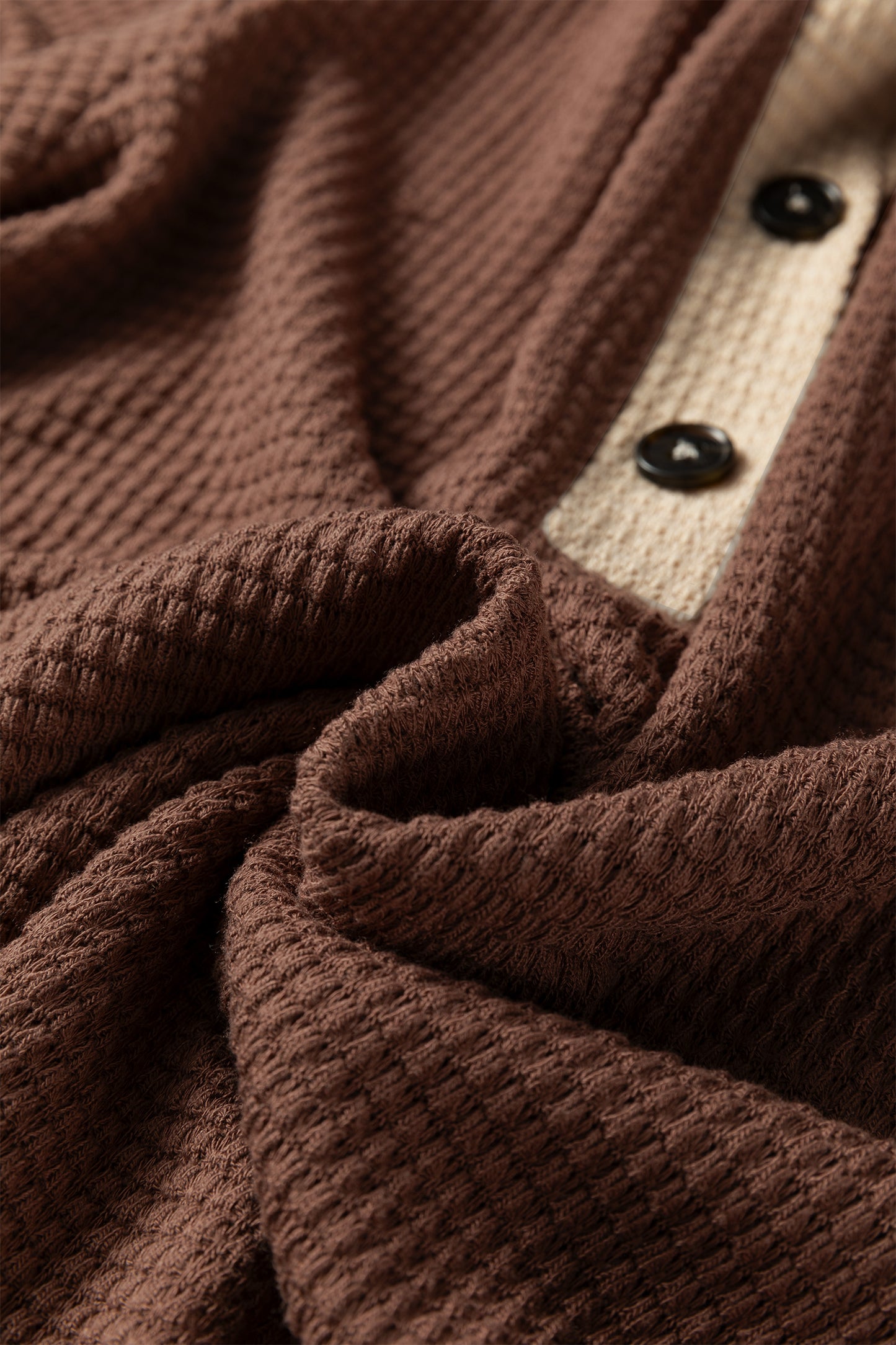 Cozy Cabin Contrast Henley