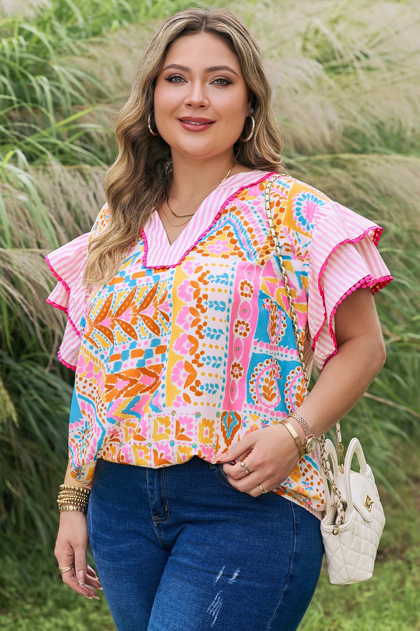 Curvy Fiesta Belle Blouse