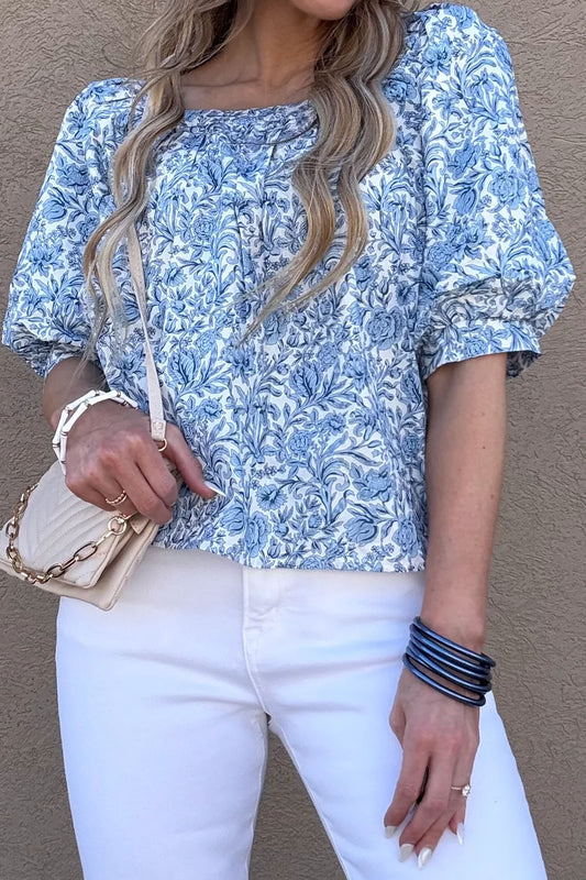 The Blue Willow Blouse