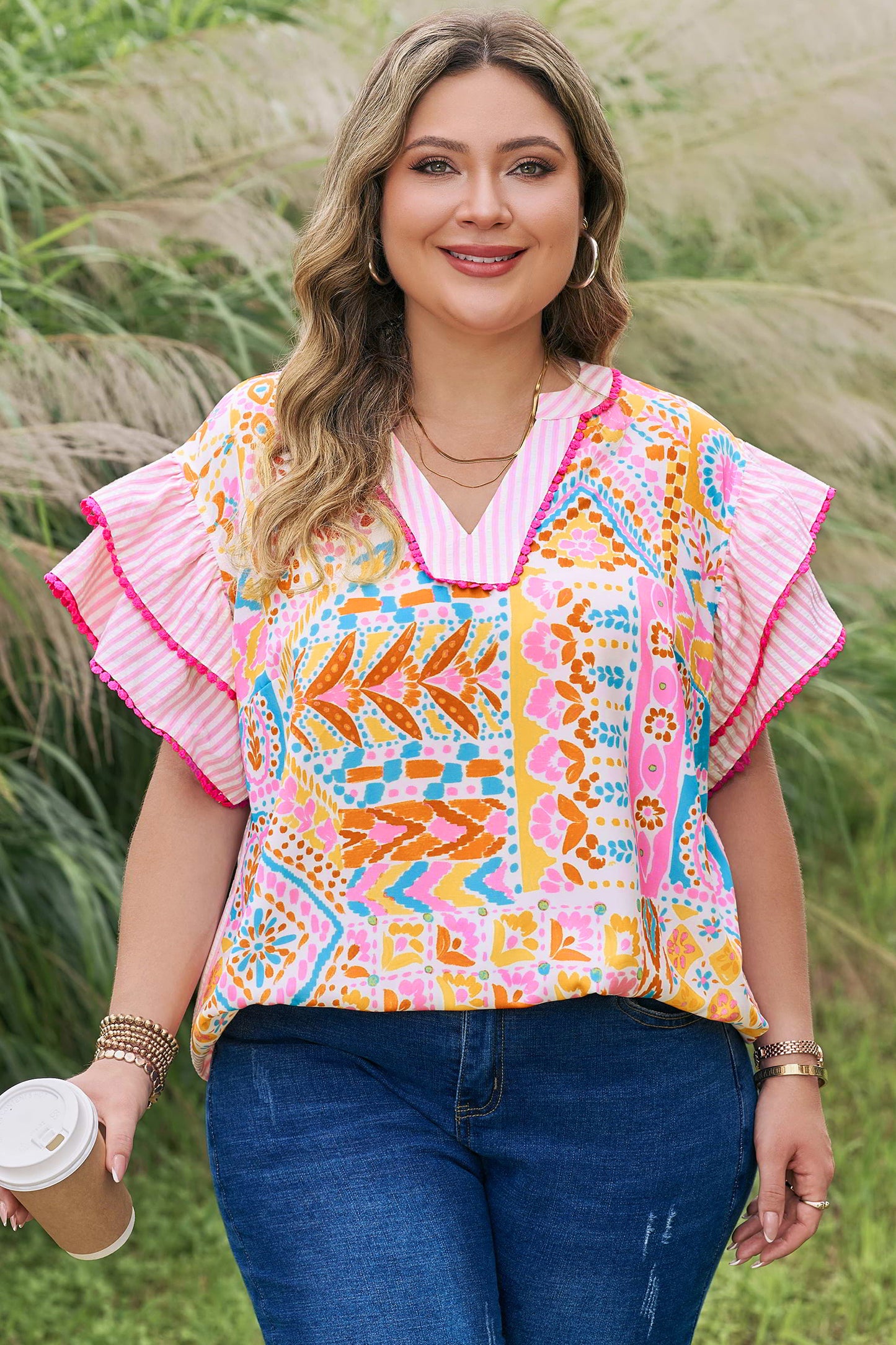 Curvy Fiesta Belle Blouse