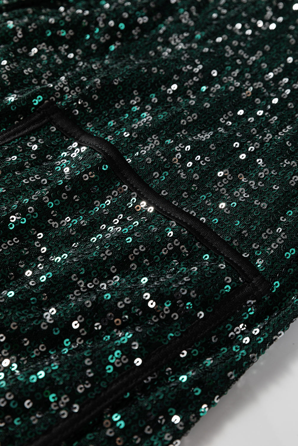 Emerald Elegance Sequin Kimono