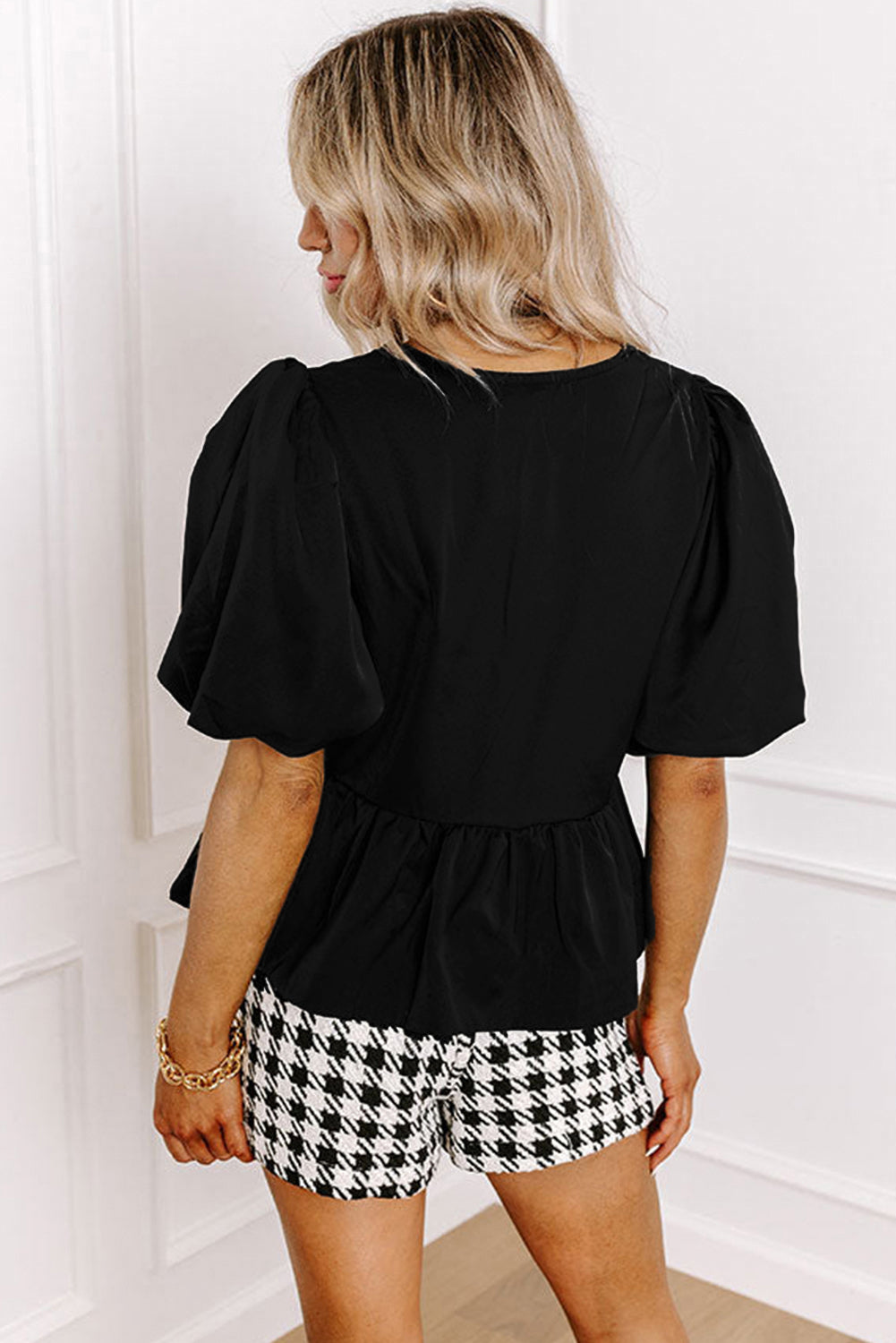 The Midnight Muse Ruffle Blouse