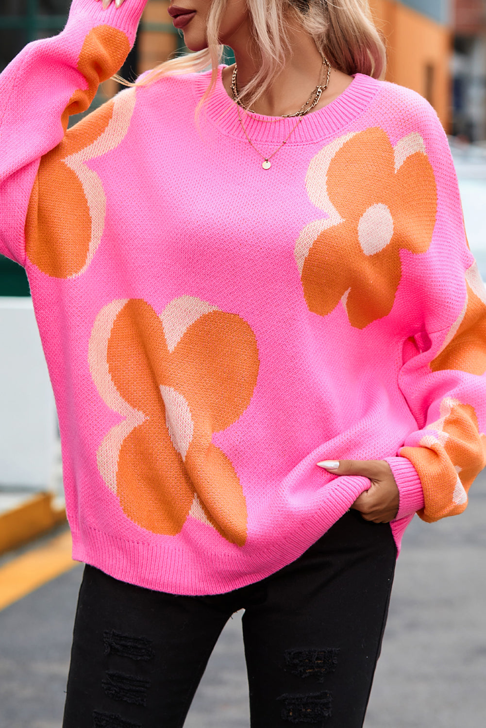 The Pop Petal Statement Sweater