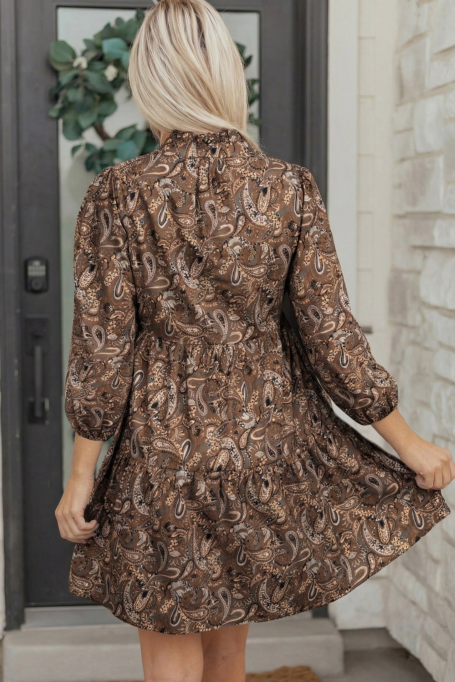 The Willow Woods Paisley Dress