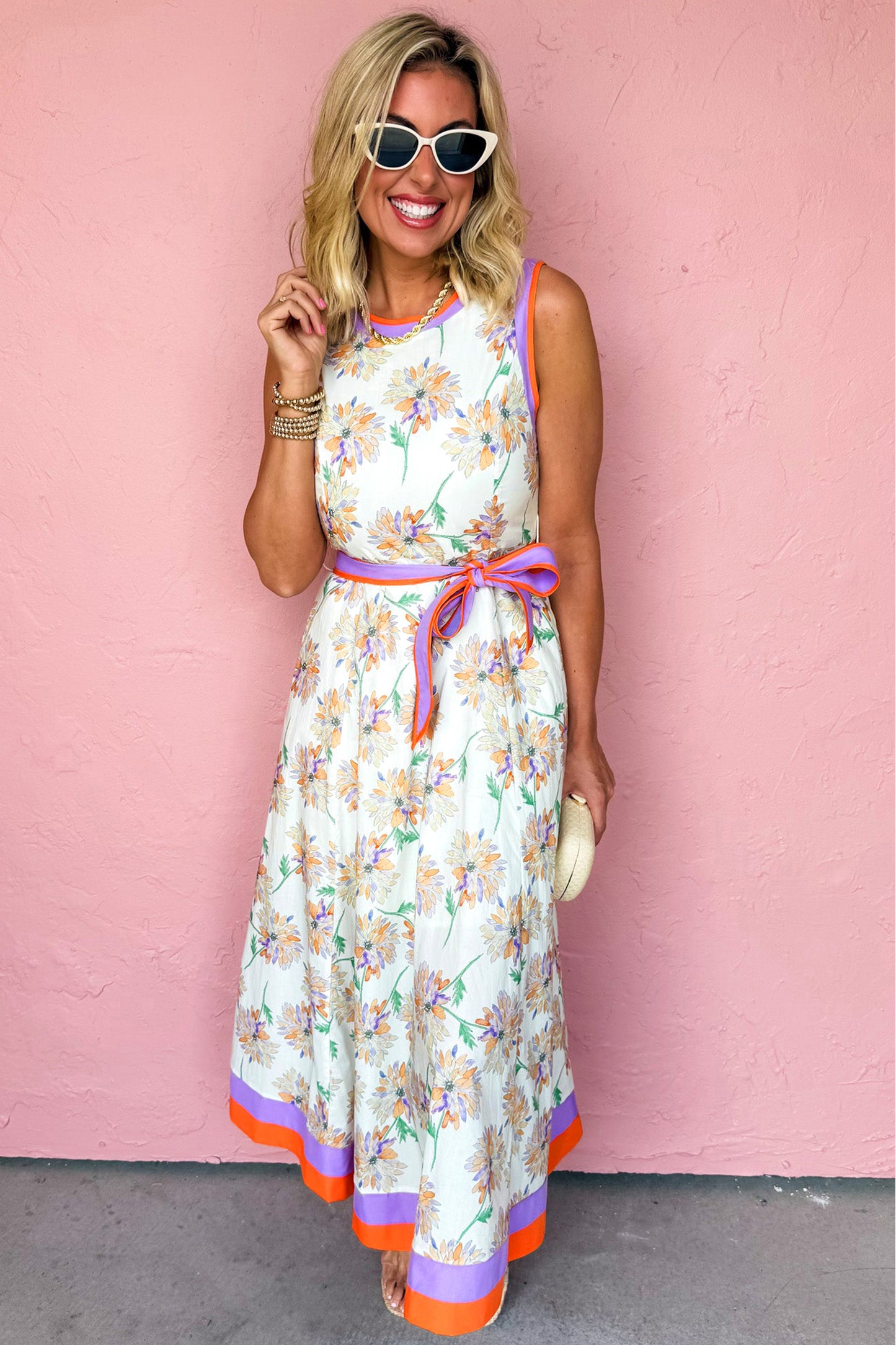 The Sunset Garden Midi Dress 🌸