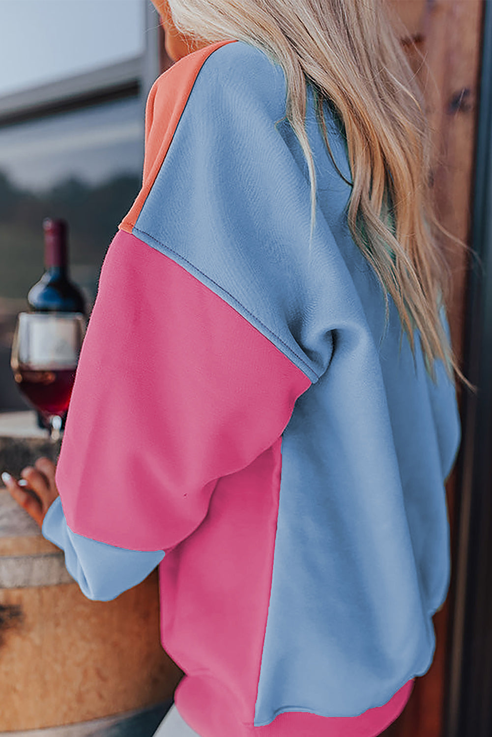 Candy Clouds Colorblock Crew