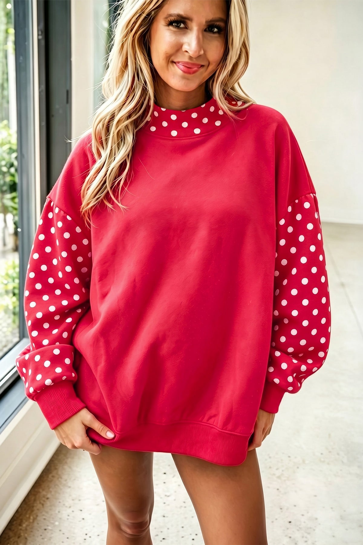 The Spot On Mock Neck Sweatshirt
