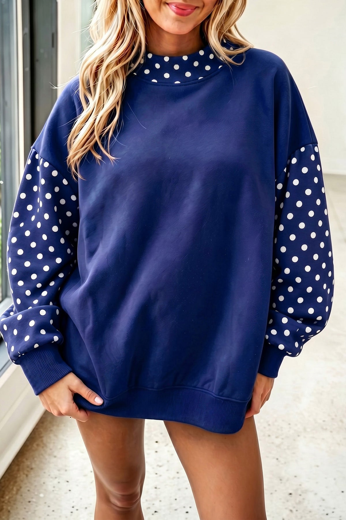 The Spot On Mock Neck Sweatshirt