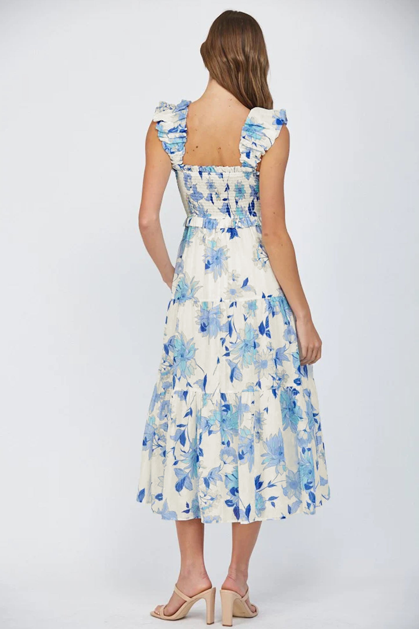 Harbor Bloom Midi Dress