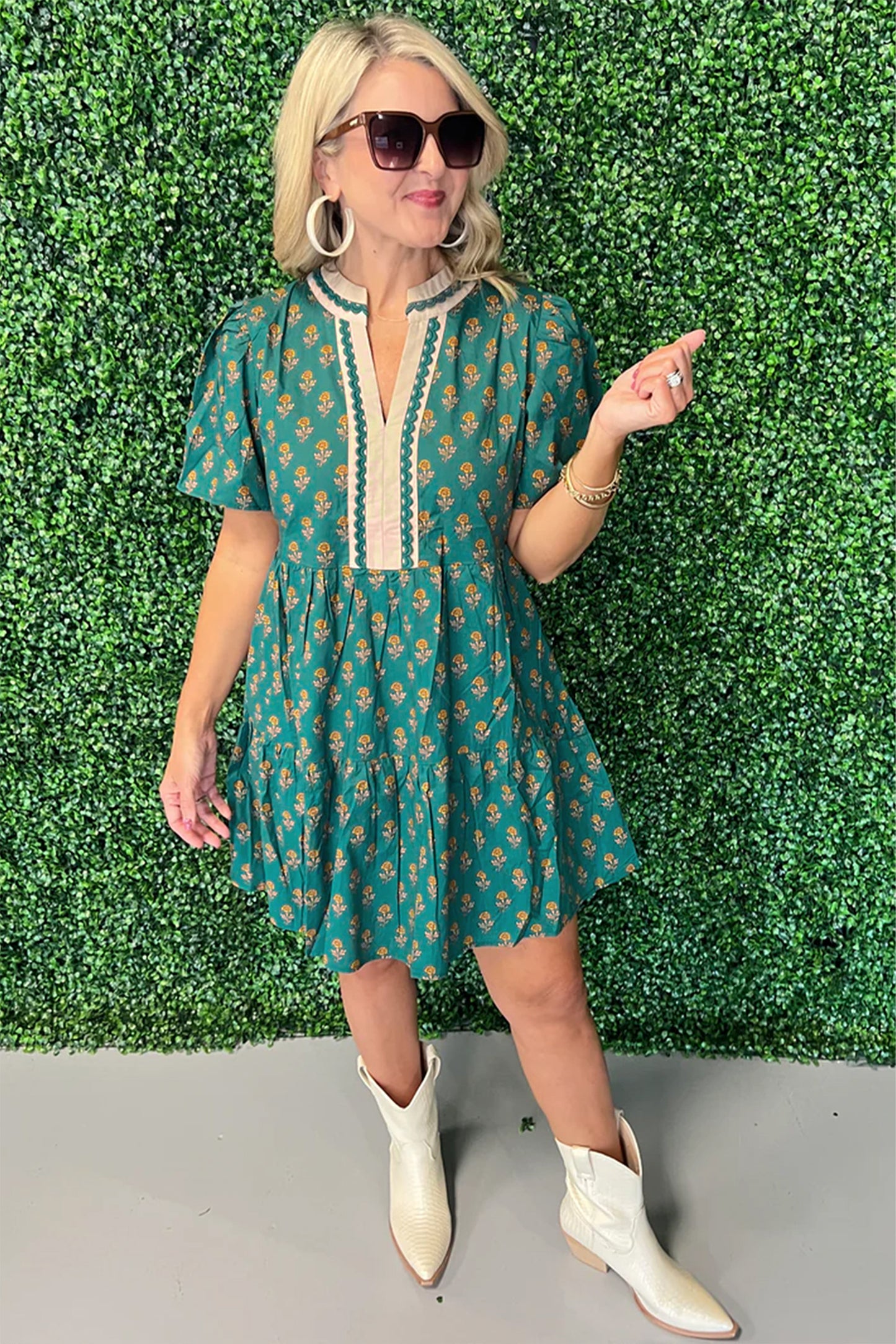 The Emerald Meadow Mini Dress