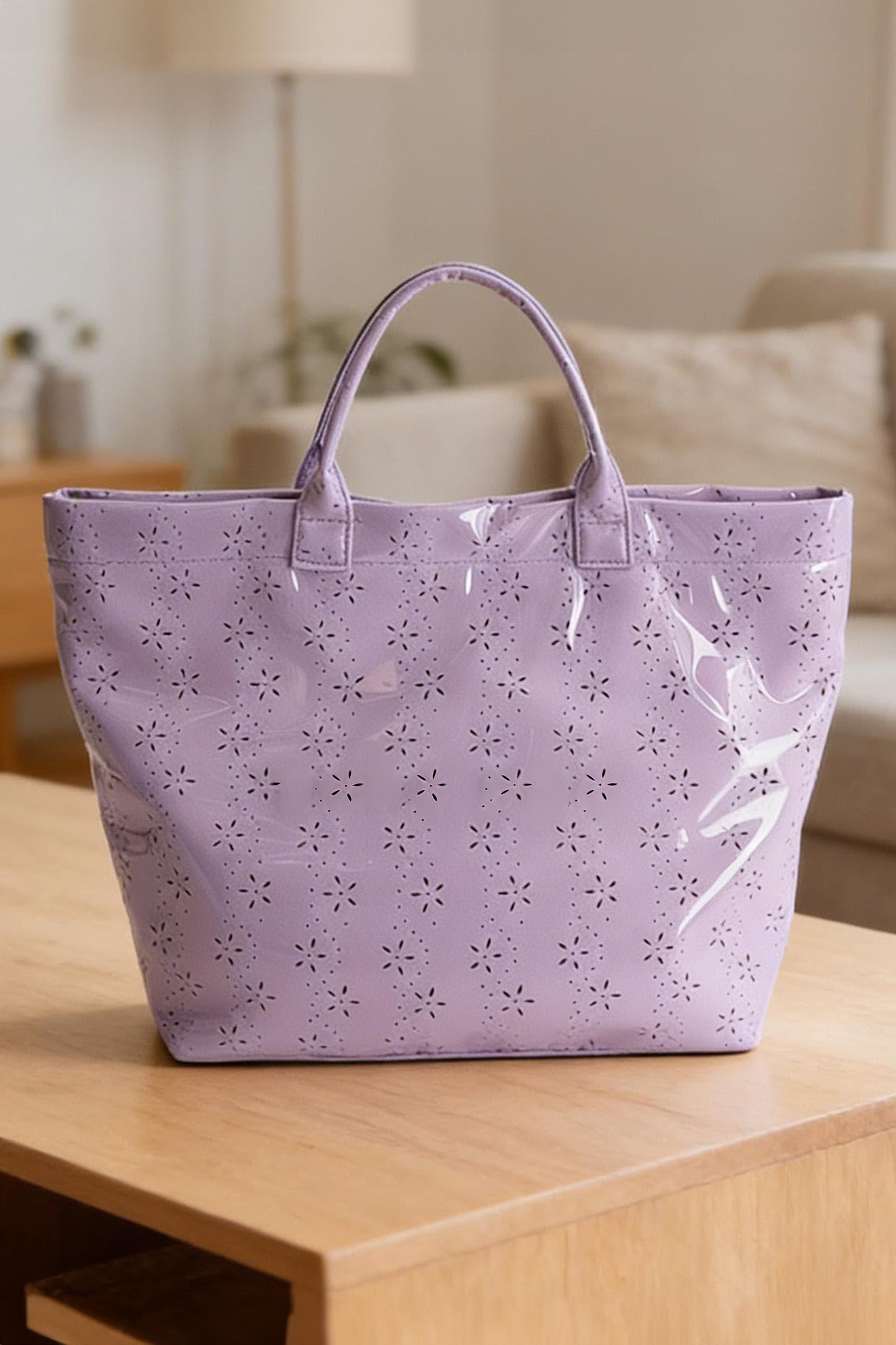 Glossy Waterproof Tote Bag