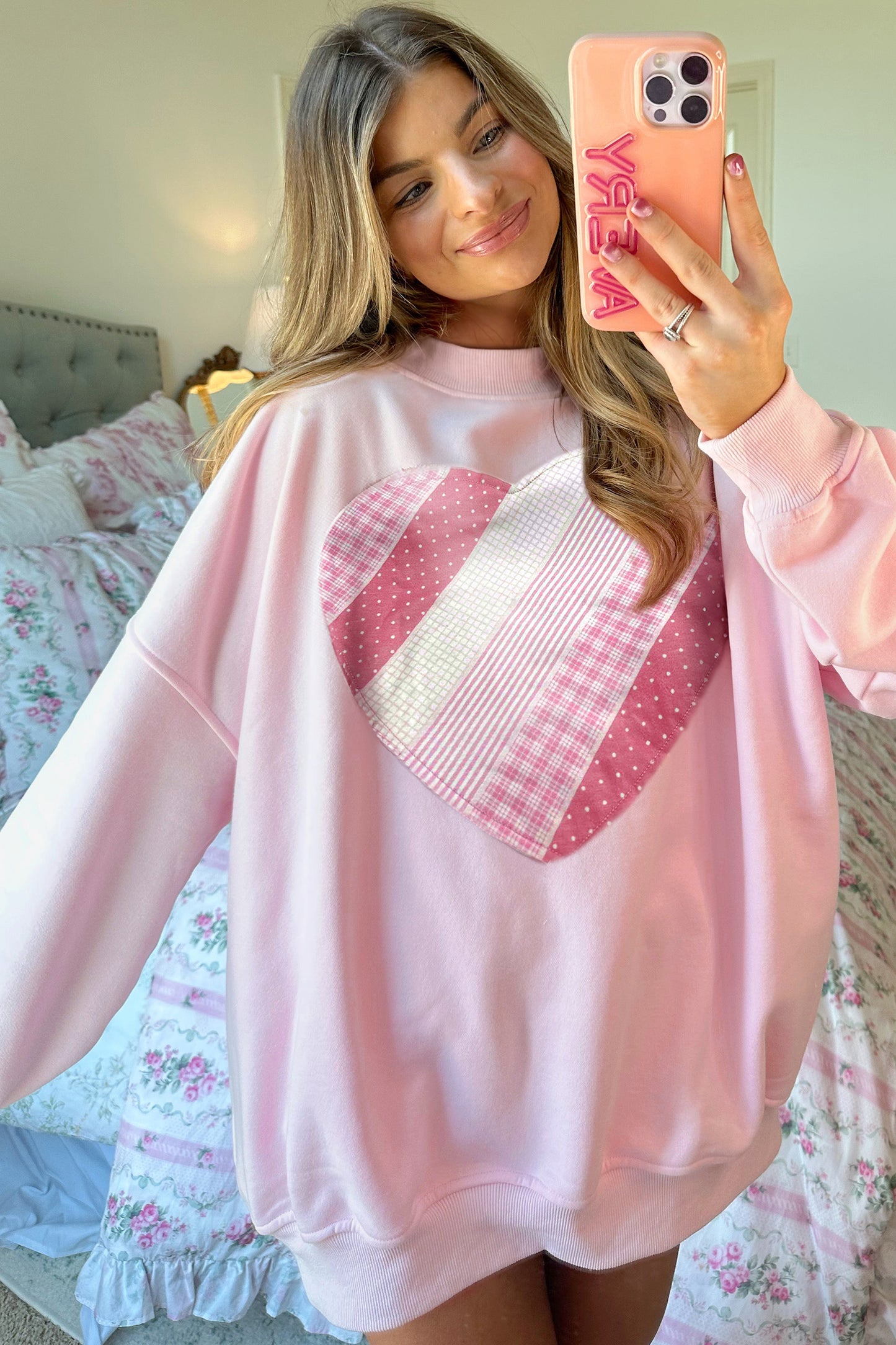 Sweetheart Patchwork Pullover