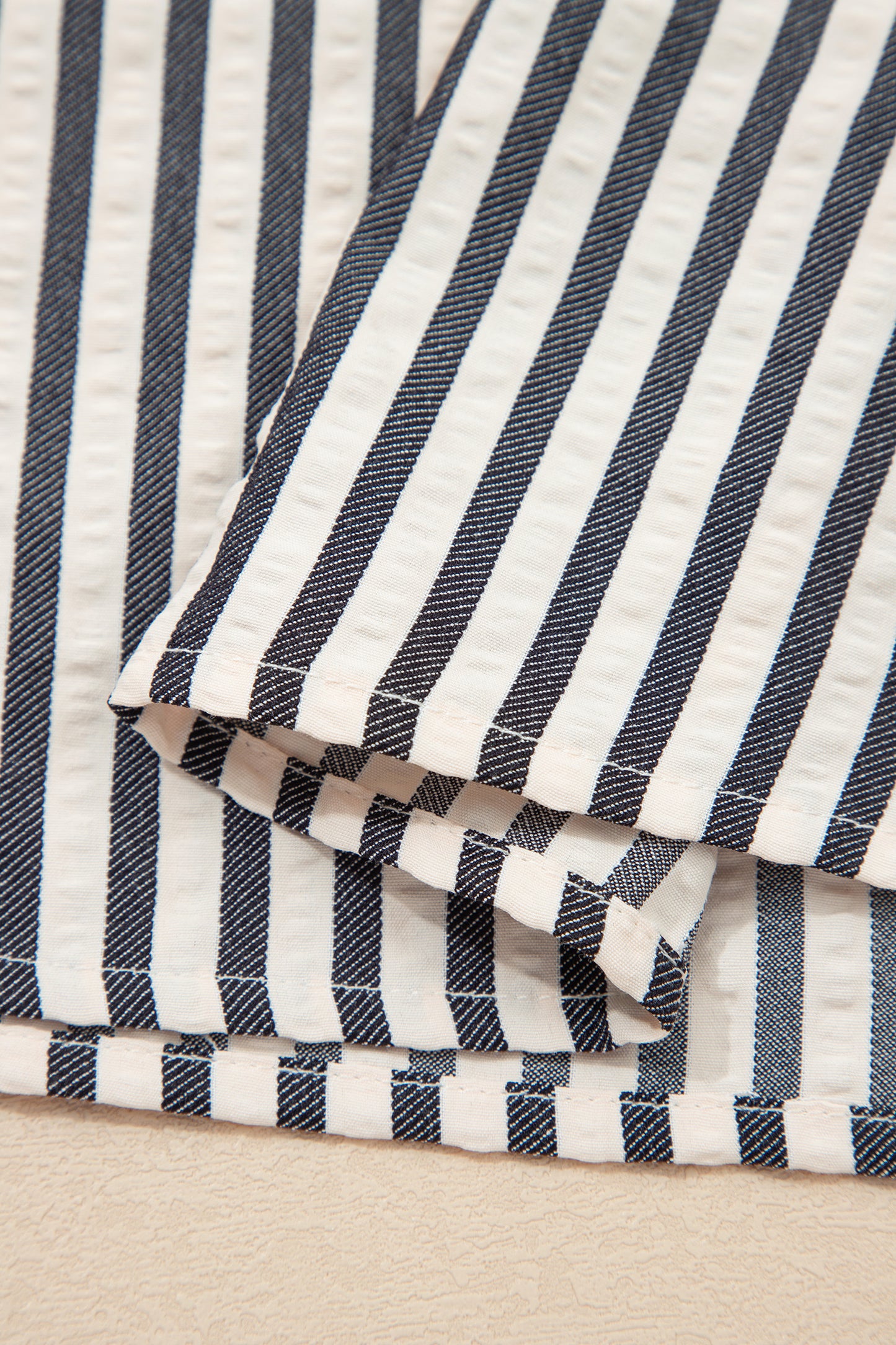 Parisian Stripe Zip Blouse