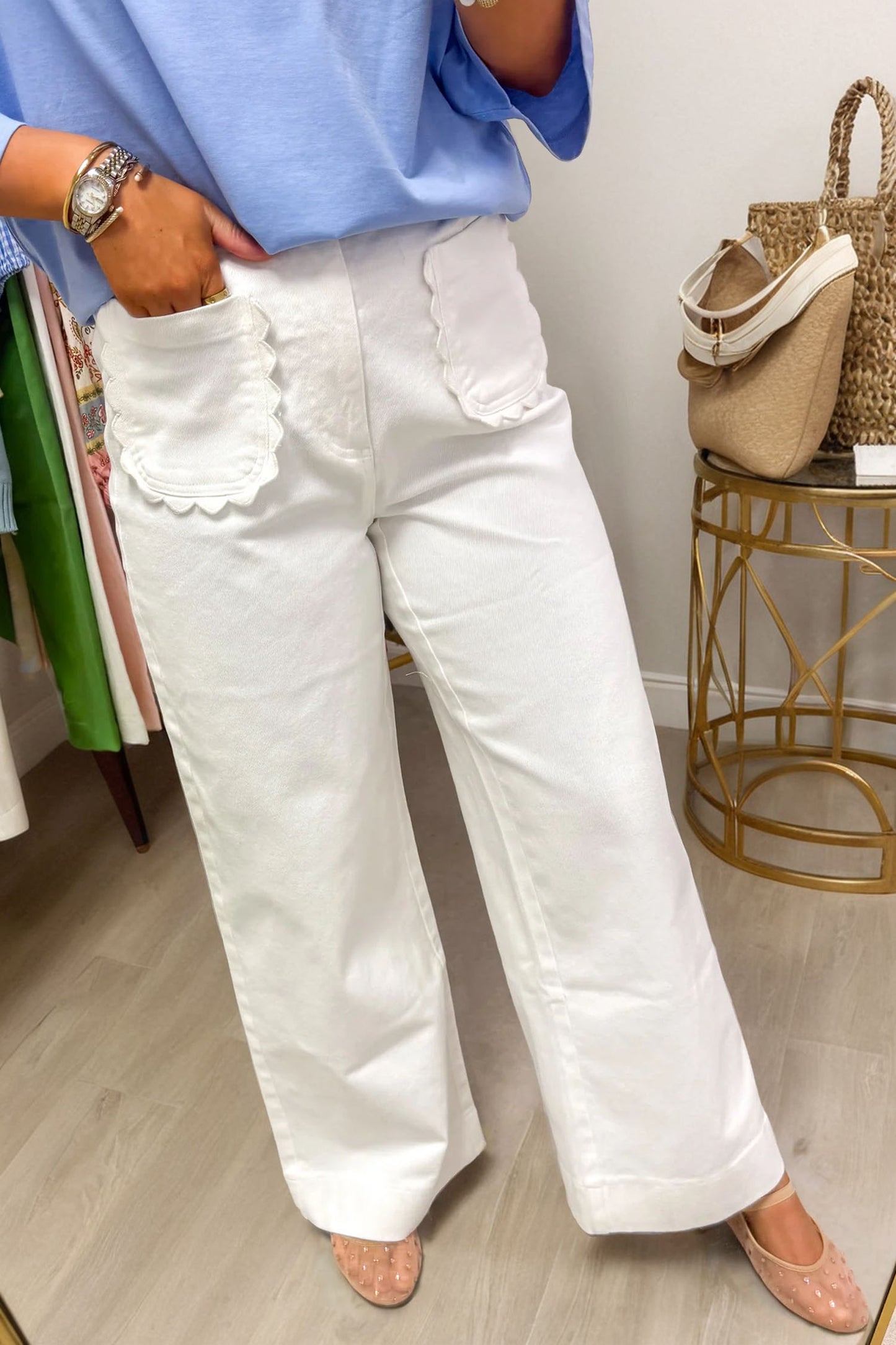 Sunny Day Scallop Pants