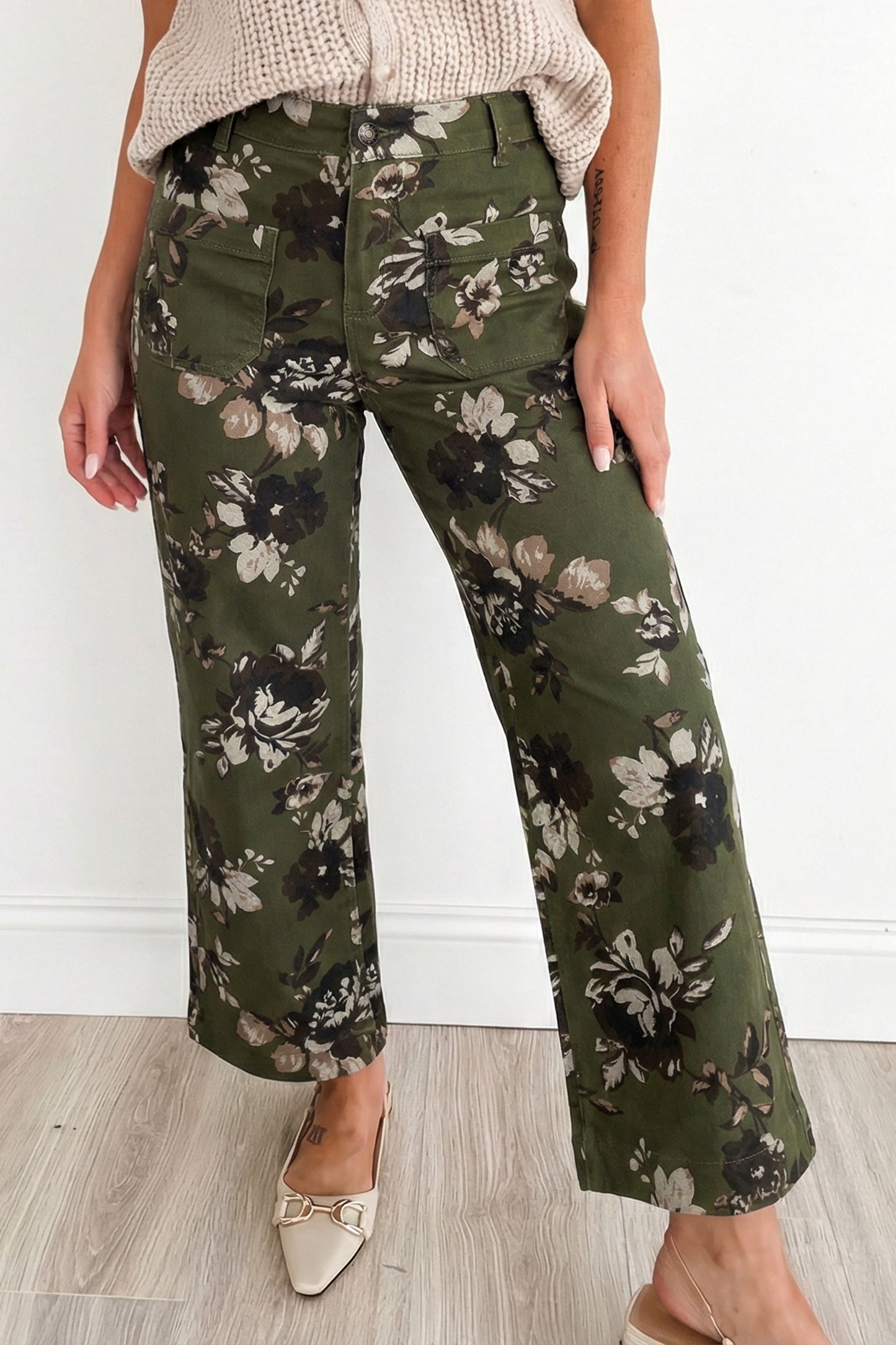 Woodland Rose Straight Leg Pants